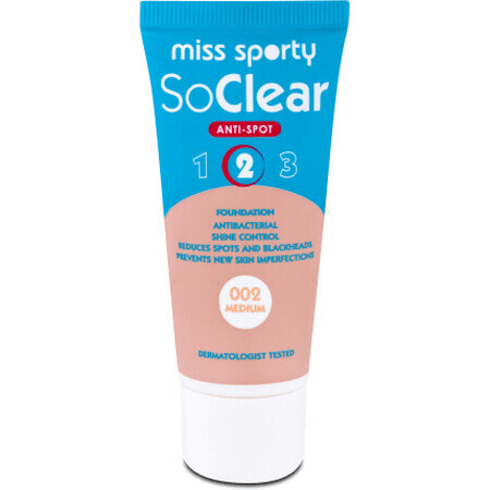 Miss Sporty So Clear foundation 002 Medium, 30 pcs