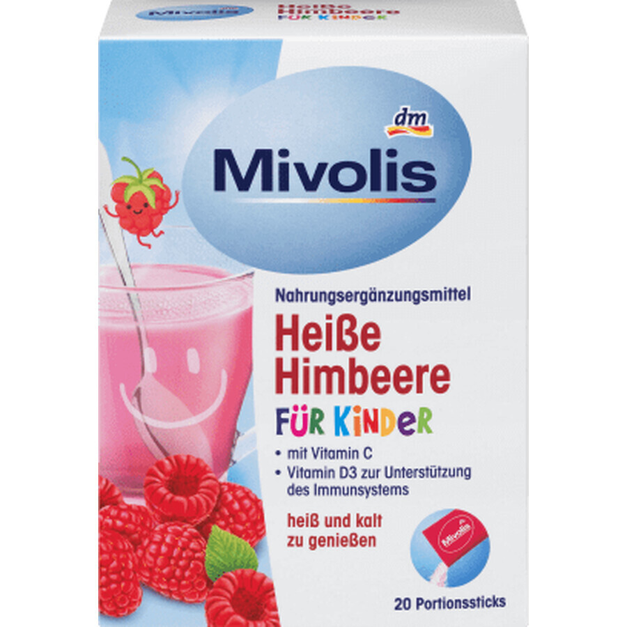 Mivolis Warmes Himbeergetränk für Kinder, 100 g