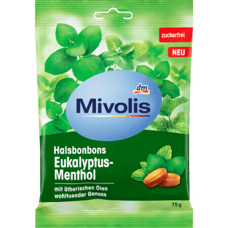 Mivolis Bomboane eucalipt, 75 g