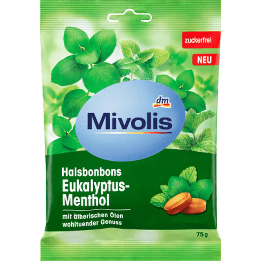 Mivolis Bonbons à l'eucalyptus, 75 g