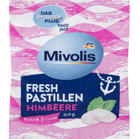 Mivolis Frisse adem snoepjes, framboos, 25 g