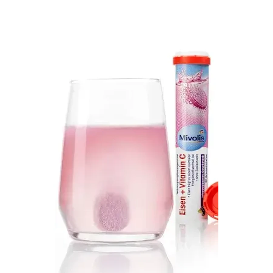 Mivolis Eisen+Vitamin C Brausetabletten, 82 g