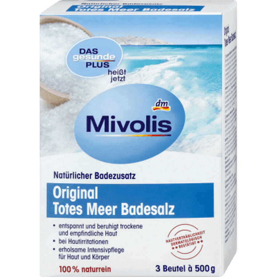 Mivolis Original Sel de Bain de la Mer Morte, 1.5 Kg