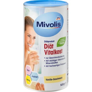 Mivolis Shake vanillepoeder voor gewichtsverlies, 500 g