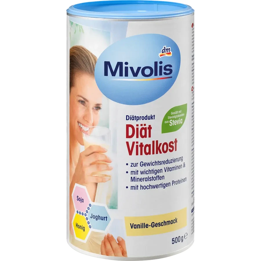 Mivolis Shake vanillepoeder voor gewichtsverlies, 500 g