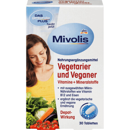 Mivolis Tabletten voor vegetariërs, 30 tabs