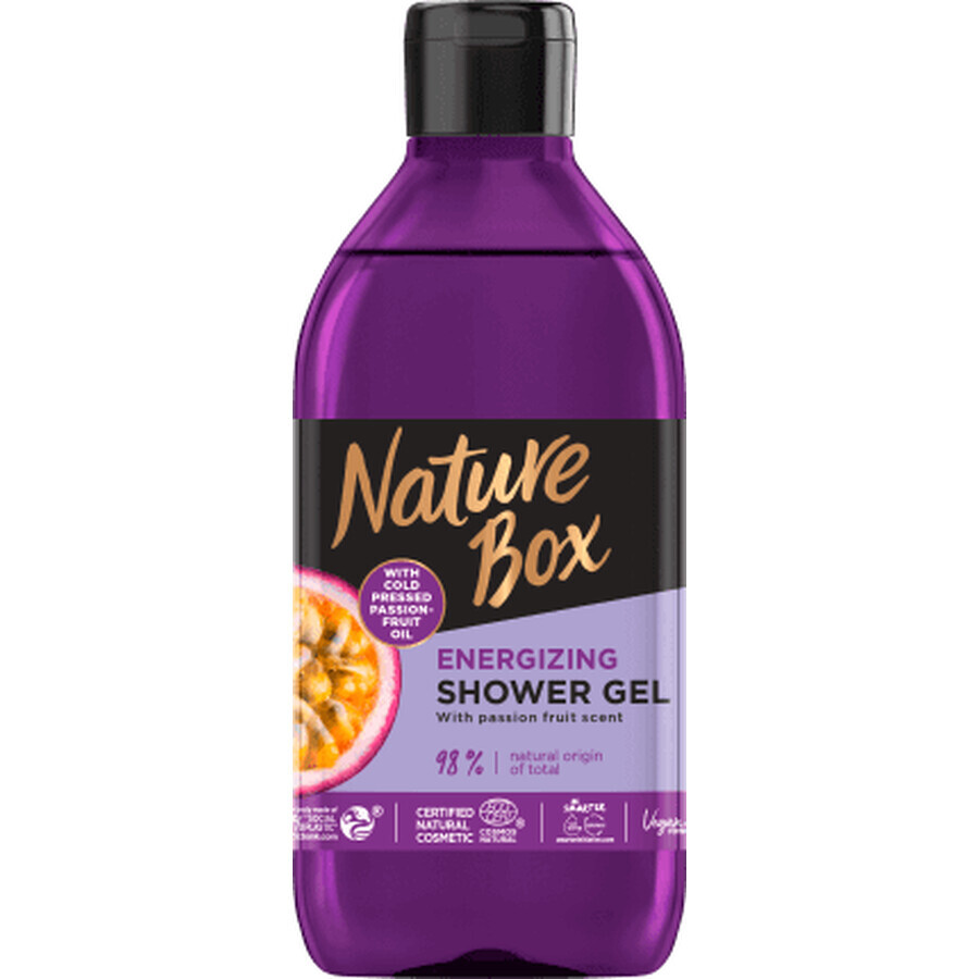 Nature Box  Gel de duș cu fructul pasiunii, 385 ml