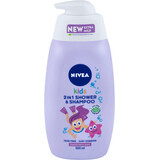 Nivea Kids 2in1 shampoo and shower gel with berries, 500 ml