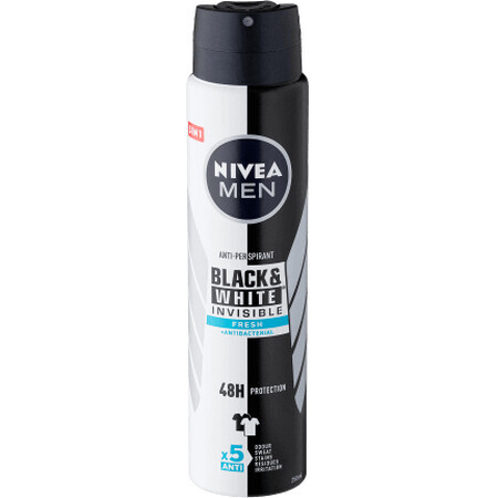 Nivea MEN Déodorant Spray B&W Fresh, 250 ml