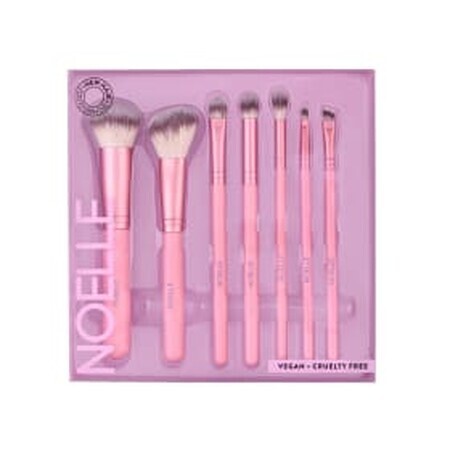 NOELLE Set di 7 pennelli trucco rosa, 7 pz