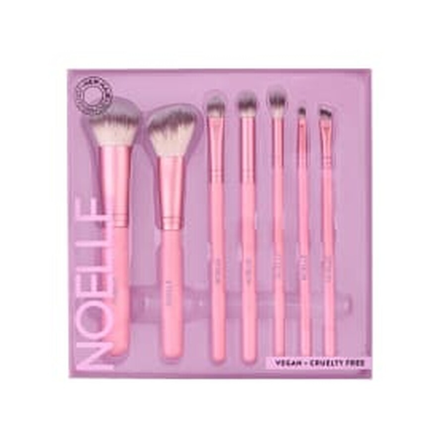 NOELLE Set di 7 pennelli trucco rosa, 7 pz