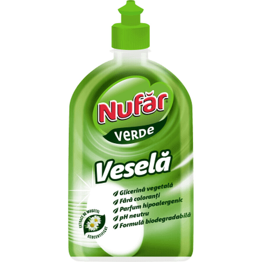 Nufar Groen vaatwasmiddel, 500 ml