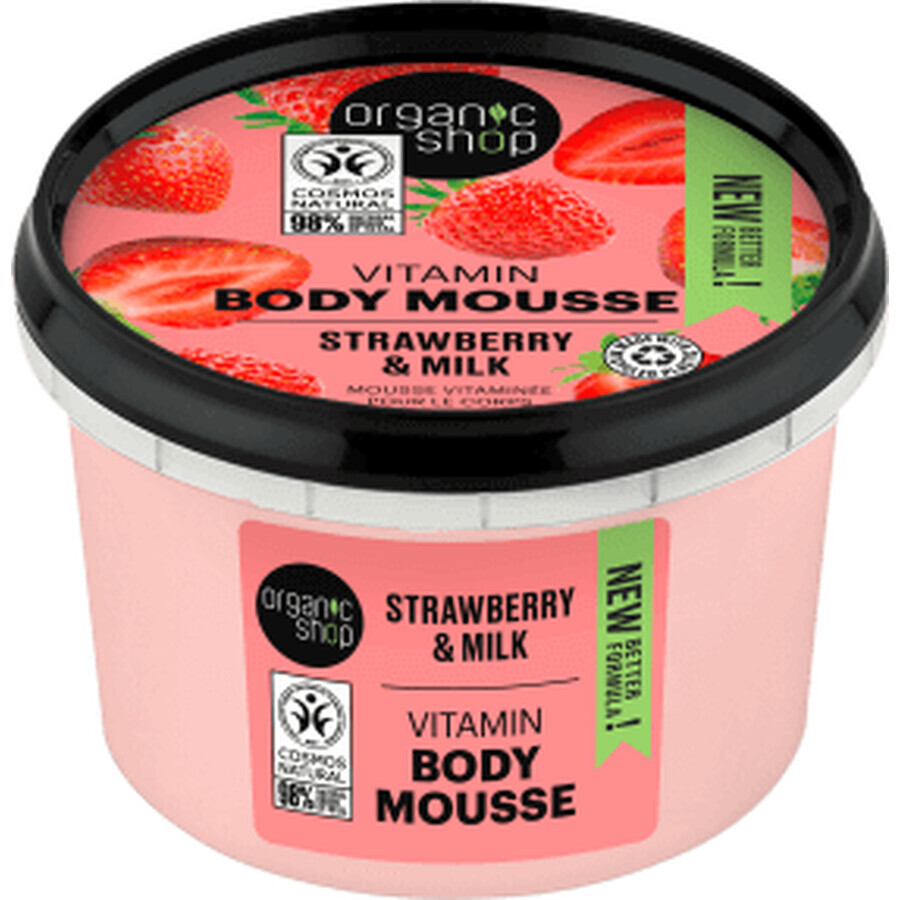 Organic Shop Erdbeer-Joghurt-Körpermousse, 250 ml