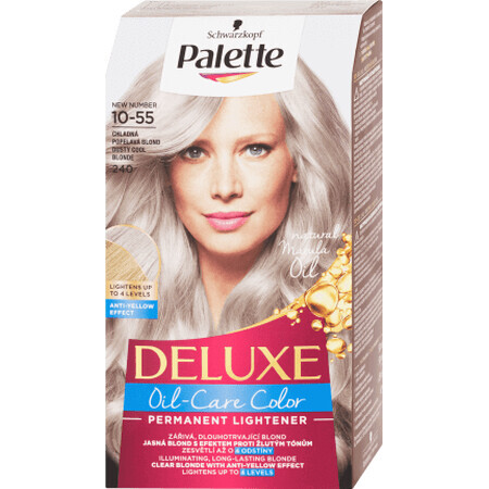 Palette Deluxe Permanent Haarkleuring 240/10-55 Koel Blond Glanzend, 1 st