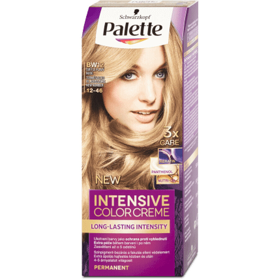 Palette Intensive Color Creme Tintura permanente BW12 (12-46) Biondo Nude Chiaro, 1 pz