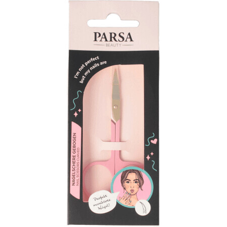 Parsa Beauty Forbicine per unghie rosa, 1 pz