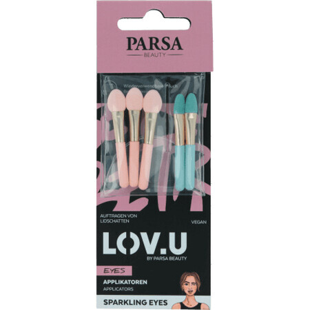 Parsa Beauty LOV.U eye shadow applicators, 5 pcs.