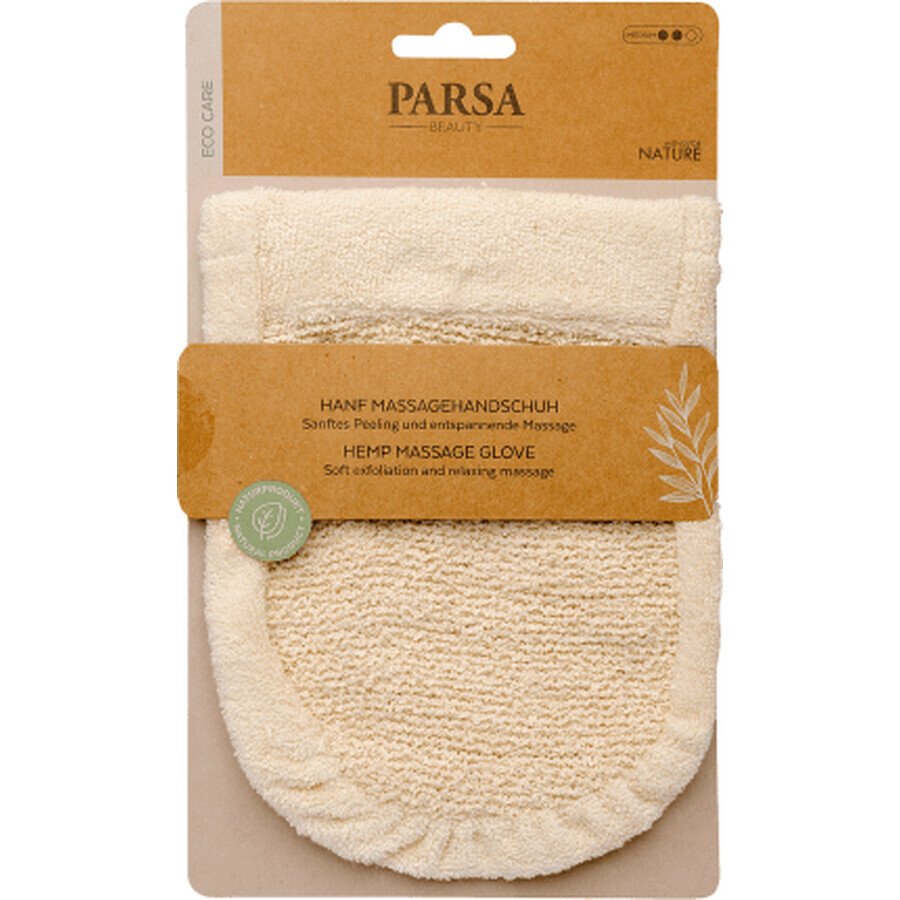 Parsa Beauty Gants de massage en chanvre, 1 pièce