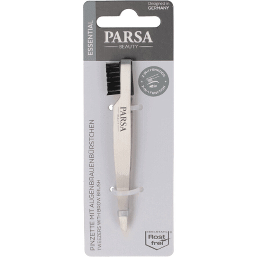 Parsa Beauty Pincet met wenkbrauwborsteltje, 1 stuk