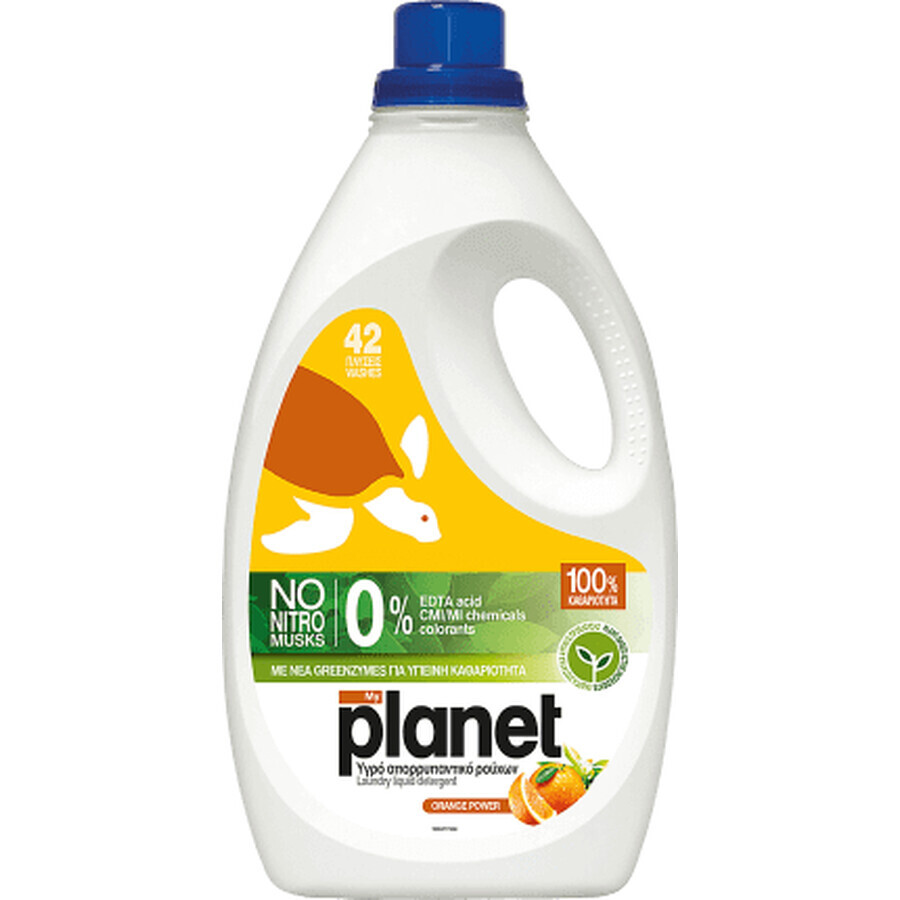 Planet Orange liquid laundry detergent, 2.1 l