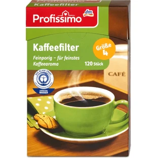 Profissimo Coffee filters, size 4, 120 pcs