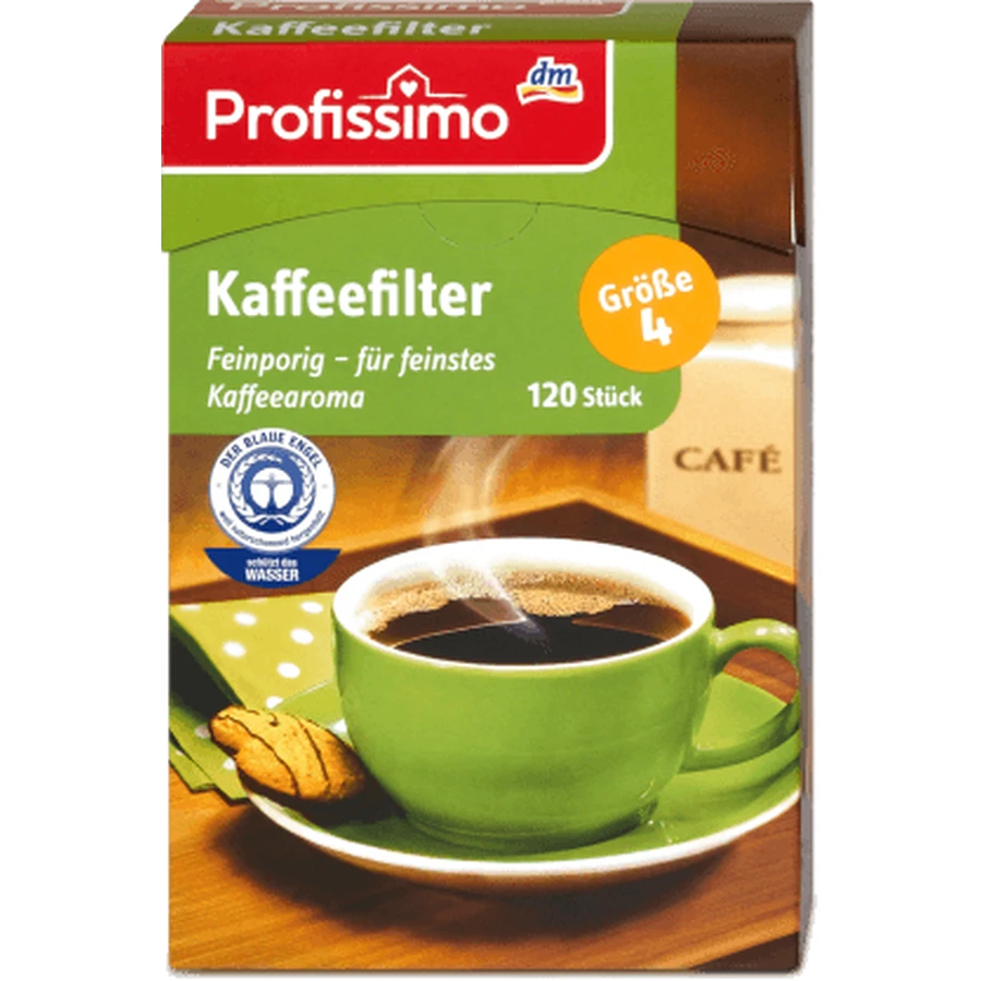 Profissimo Coffee filters, size 4, 120 pcs