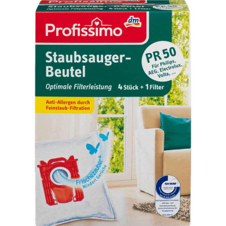 Profissimo Saci pentru aspirator PR 50, 4 buc