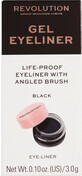 Revolution Gel Eyeliner Pot eyeliner met penseel, 3 g