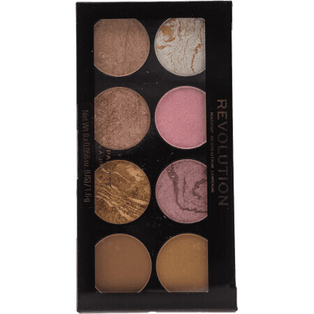 Revolution Ultra Bronze Golden Sugar Blush and Contour Palette, 12.8 g