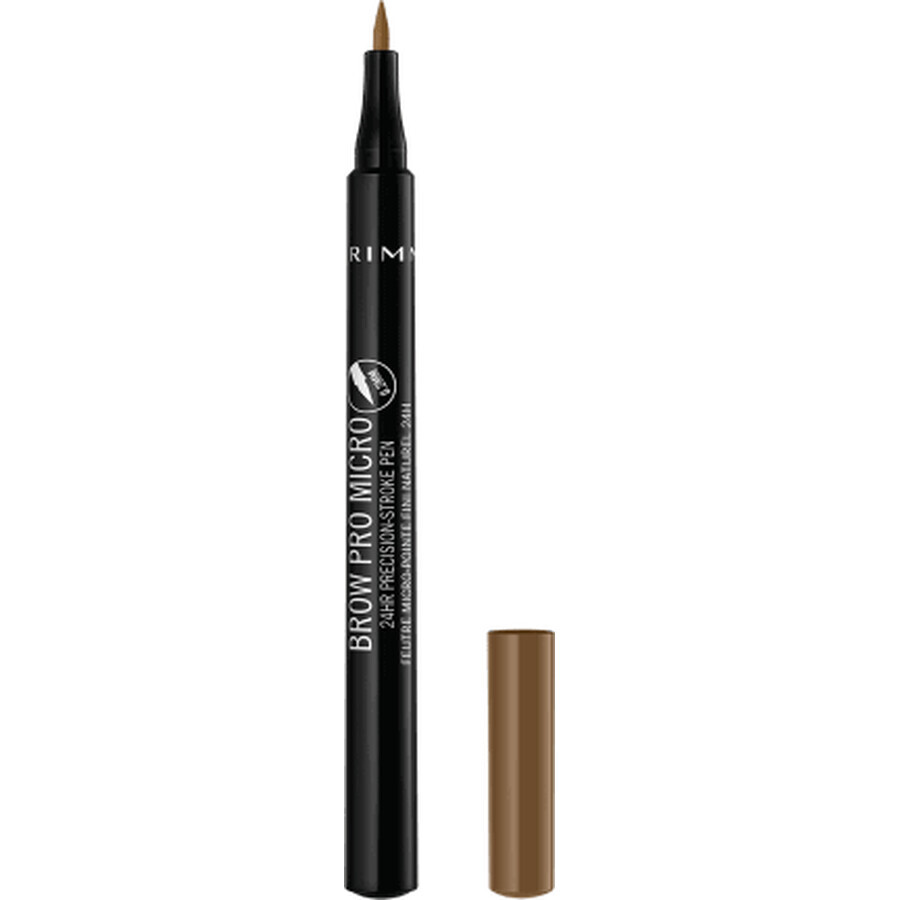 Rimmel London Lápiz de cejas Brow Pro Micro 24h 001 Rubio, 1 ml