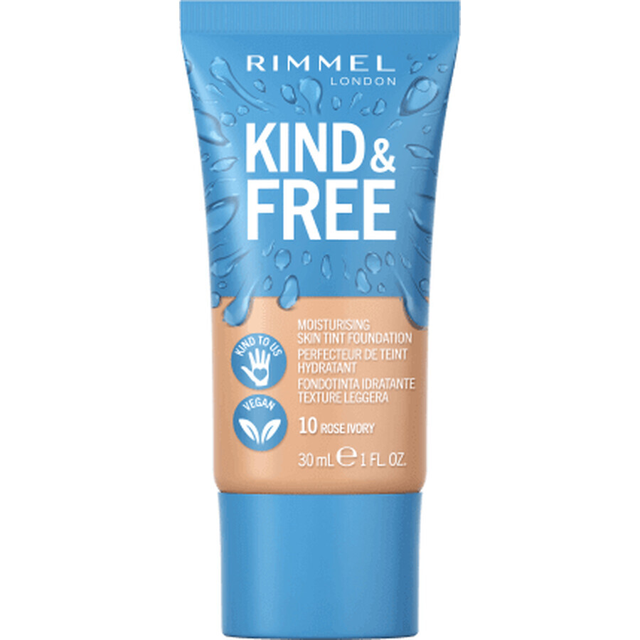 Rimmel London Kind&Free 010 Fond de teint rose ivoire, 30 ml