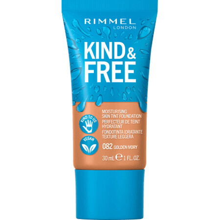 Rimmel London Kind&amp;Free Foundation 082 Golden Ivory, 30 ml