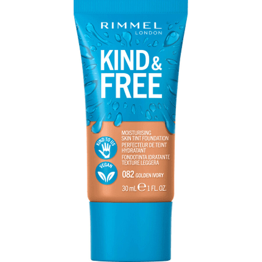 Rimmel London Kind&amp;Free Foundation 082 Golden Ivory, 30 ml