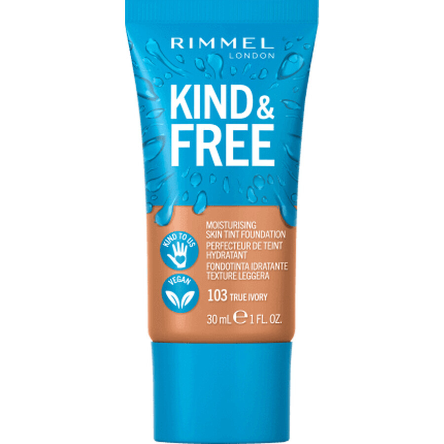 Rimmel London Kind&amp;Free 103 True Ivory Foundation, 30 ml