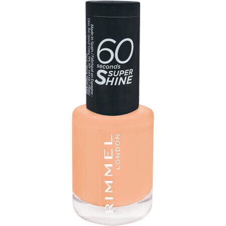 Rimmel London Smalto per unghie 60 Seconds Super Shine 401 Nostalgia nudo, 8 ml