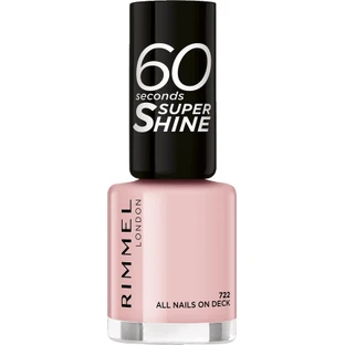 Rimmel London Smalto per unghie 60 Seconds Super Shine 722 All Nails On Deck, 8 ml
