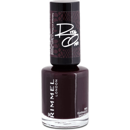 Rimmel London Lac de unghii 60 Seconds Super Shine 901 Darkest Desires, 8 ml