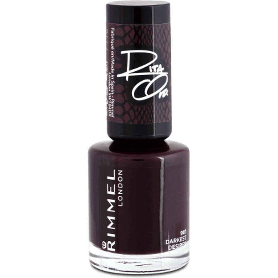 Rimmel London Lac de unghii 60 Seconds Super Shine 901 Darkest Desires, 8 ml