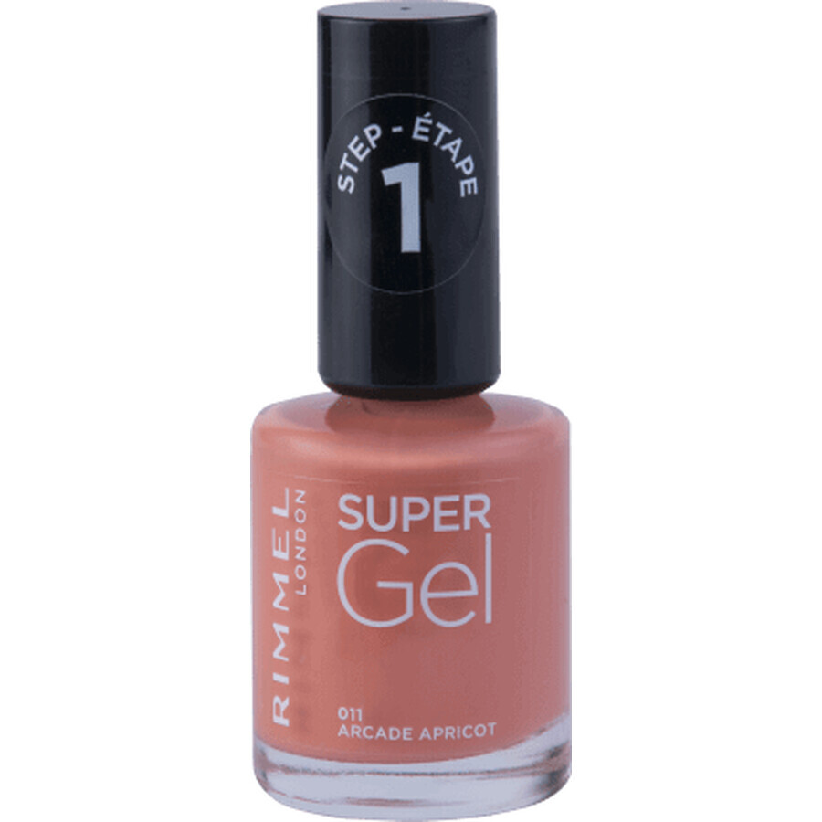 Rimmel London Super Gel Nagellack 011 Arcade Apricot, 12 ml