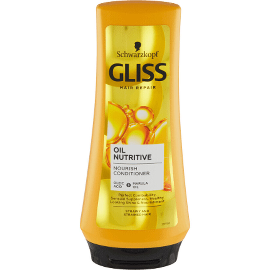 Schwarzkopf GLISS Oil conditionneur de cheveux nourrissant, 200 ml