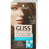 Schwarzkopf Gliss Color Tinte Permanente 6-0 Castaño Claro Natural, 1 ud.