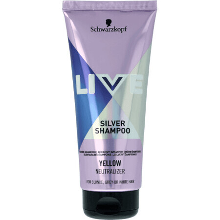 Schwarzkopf Live Silver shampoo per capelli biondi, 200 ml