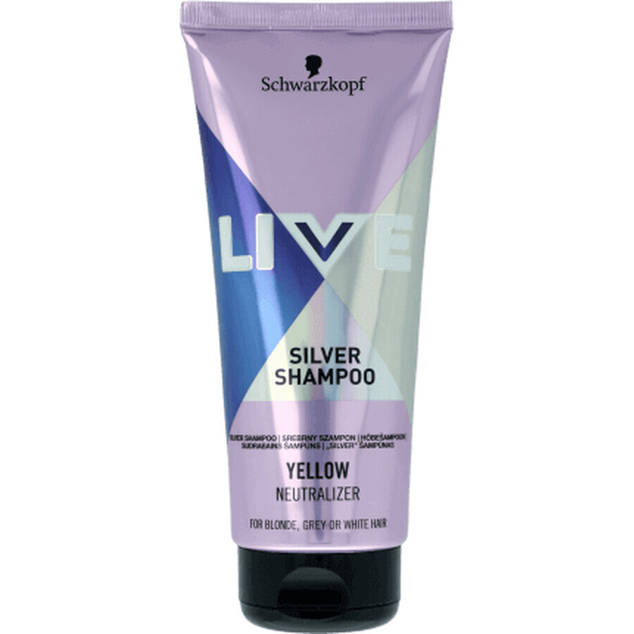 Schwarzkopf Live Silver shampoo per capelli biondi, 200 ml