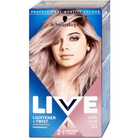 Schwarzkopf Live Tinte permanente aclarante 104 Lila frío, 142 g