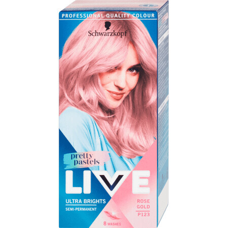 Schwarzkopf Live Coloration semi-permanente P12 Rose Gold, 80 g