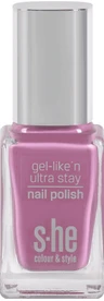 S-he colour&style Gel-like'n ultra stay nail polish 322/275, 10 ml