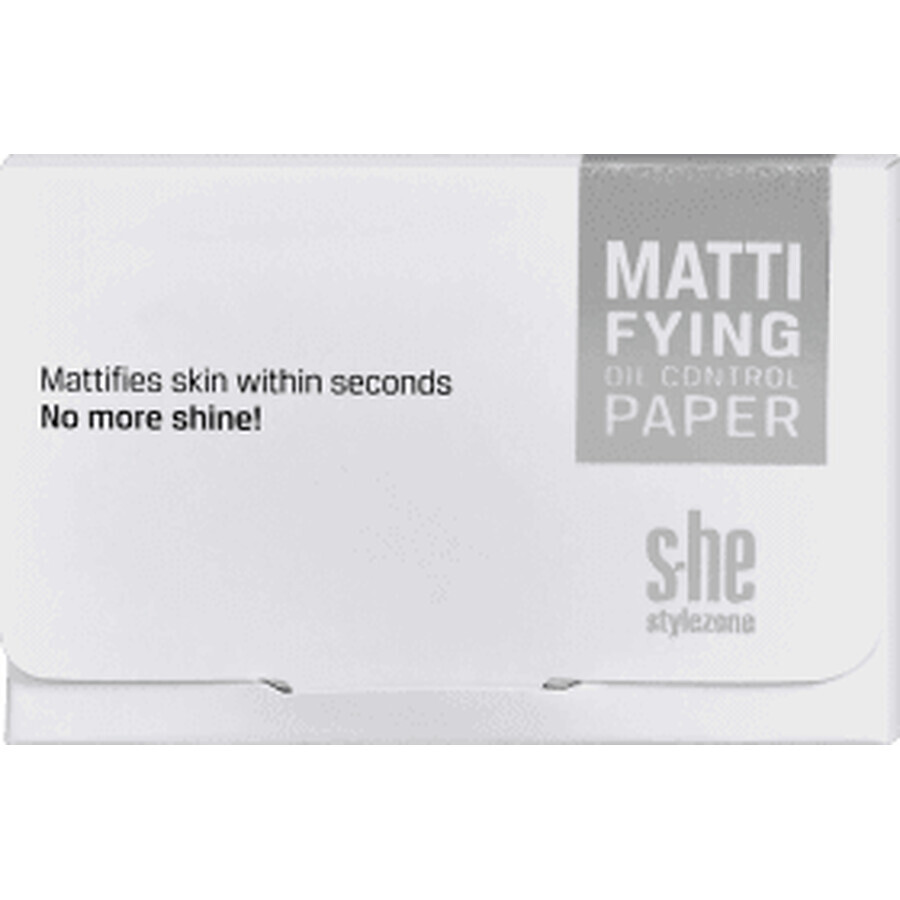 S-he colour&style Hârtie matifiantă pentru sebum 198/001, 50 buc