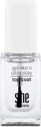 S-he colour&amp;amp;style like&#39;n ultra stay top coat gel 303/01, 10 ml