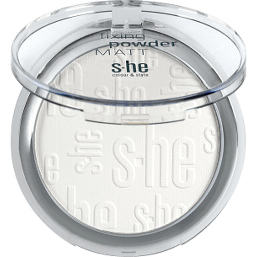 S-he colour&amp;style mattifying setting powder 178/401, 9 g