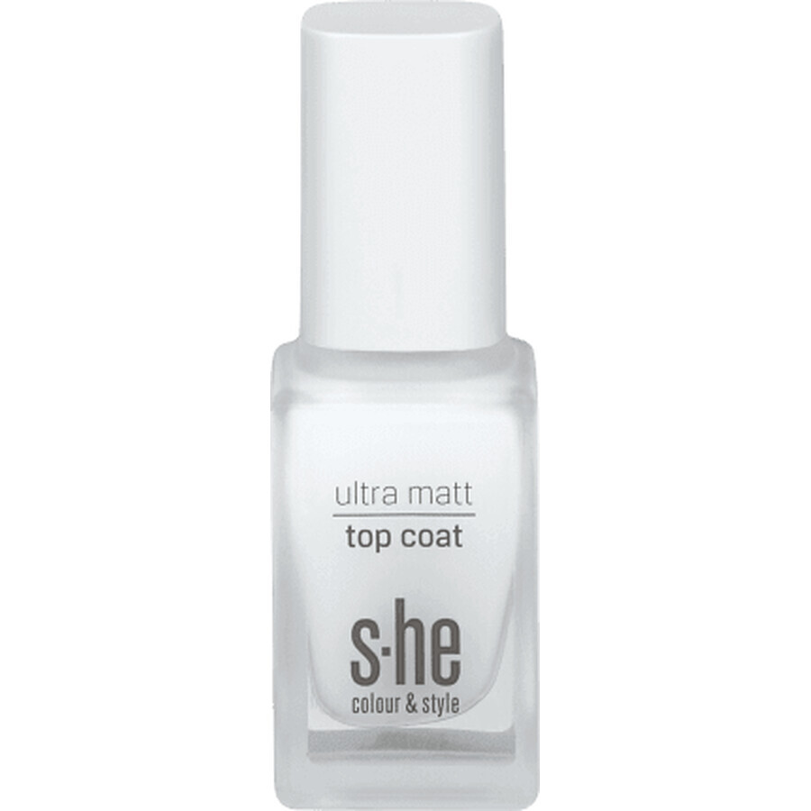 S-he colour&amp;style Ultra matte top coat 313/001, 10 ml